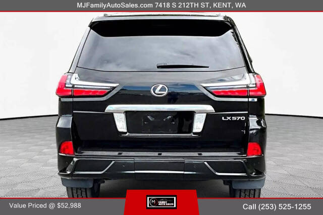 2016 Lexus LX 570 for sale at MJ FAMILY AUTO SALES in Kent, WA