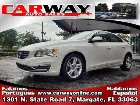 2015 Volvo S60 for sale at CARWAY Auto Sales in Margate FL