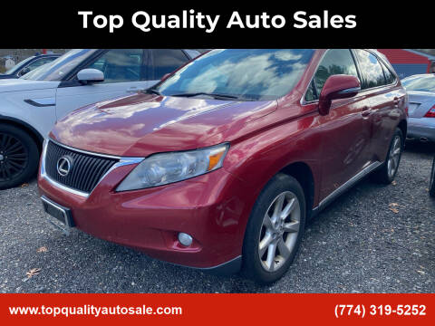 2010 Lexus RX 350 for sale at Top Quality Auto Sales in Westport MA