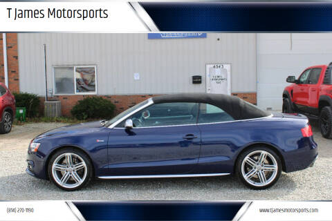 2013 Audi S5 for sale at T James Motorsports in Gibsonia PA