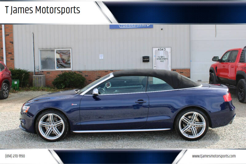 2013 Audi S5 for sale at T James Motorsports in Gibsonia PA