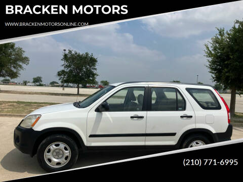 2006 Honda CR-V for sale at BRACKEN MOTORS in San Antonio TX