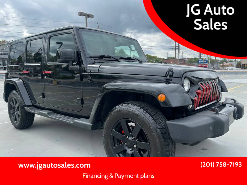 2014 Jeep Wrangler Unlimited for sale at JG Auto Sales in North Bergen NJ