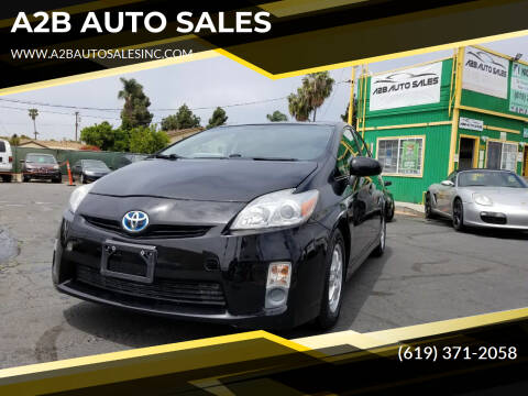 2011 Toyota Prius for sale at A2B AUTO SALES in Chula Vista CA