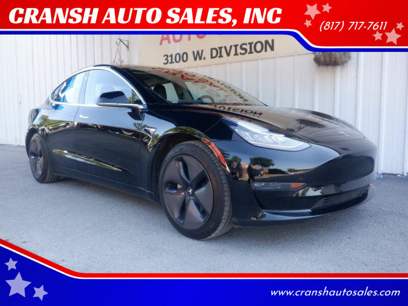 2018 Tesla Model 3 for sale at CRANSH AUTO SALES, INC in Arlington TX