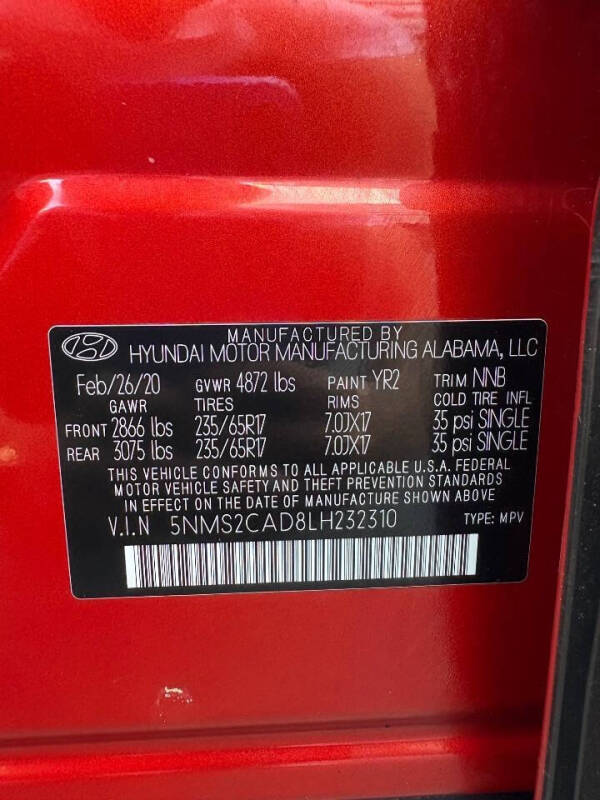 2020 Hyundai Santa Fe SE