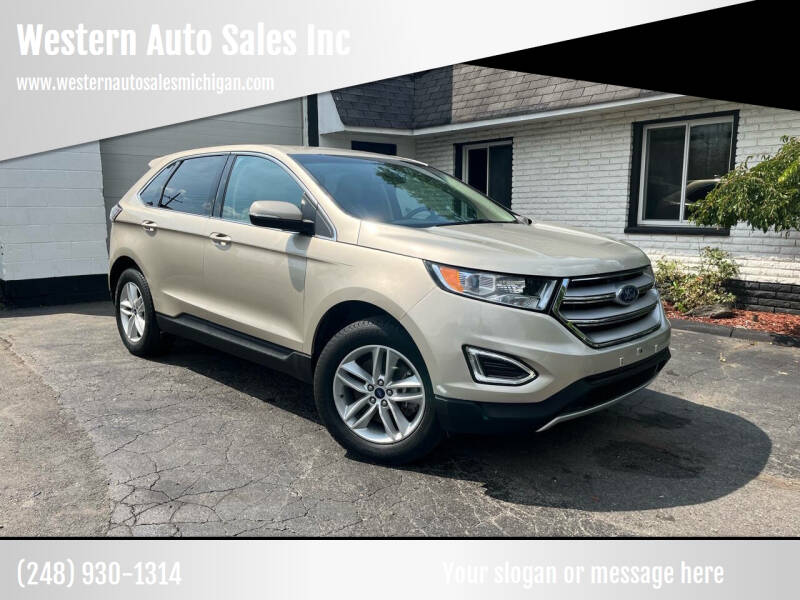 2018 Ford Edge for sale at Western Auto Sales Inc in Farmington Hills MI