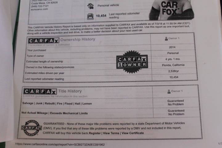 2014 Bentley Continental GT V8