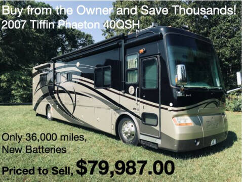 2007 Tiffin Phaeton 40QSH for sale at RV Wheelator in Tucson AZ