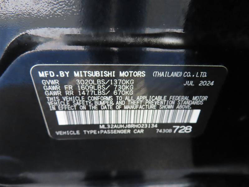 2024 Mitsubishi Mirage ES
