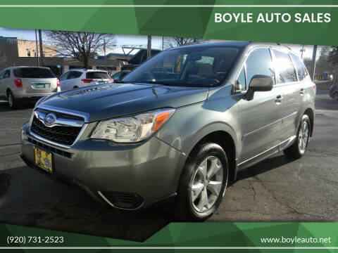 2016 Subaru Forester for sale at Boyle Auto Sales in Appleton WI