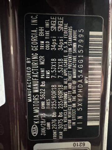 2016 Kia Sorento EX V6