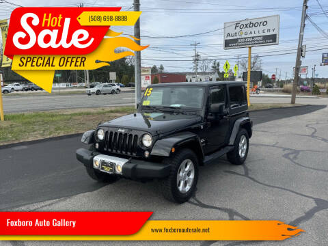 2015 Jeep Wrangler for sale at Foxboro Auto Gallery in Foxboro MA
