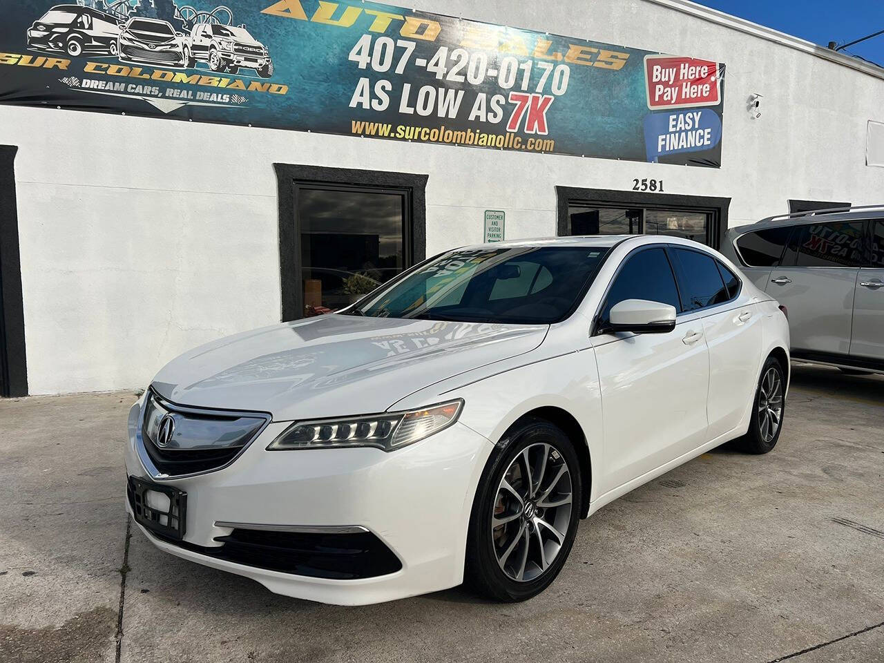 2016 Acura TLX for sale at SUR Colombiano LLC in Kissimmee, FL