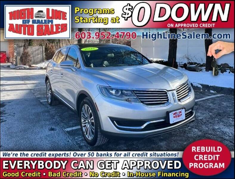 2016 Lincoln MKX for sale at High Line Auto Sales of Salem in Salem NH