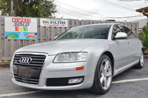 2009 Audi A8 L for sale at ALWAYSSOLD123 INC in Fort Lauderdale FL