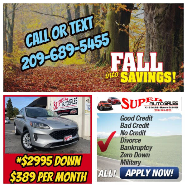 2020 Ford Escape for sale at Super Auto Sales Modesto in Modesto CA