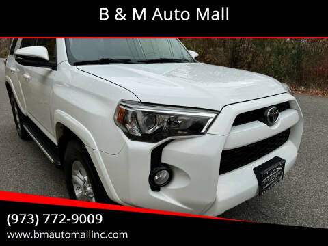 2016 Toyota 4Runner for sale at B & M Auto Mall in Clifton NJ