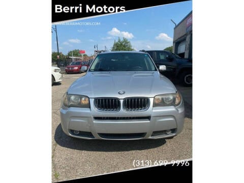 2006 BMW X3 for sale at Berri Motors in Detroit MI