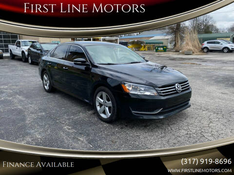 2014 Volkswagen Passat for sale at First Line Motors in Brownsburg IN