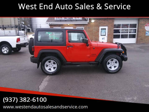 2015 Jeep Wrangler for sale at West End Auto Sales & Service in Wilmington OH