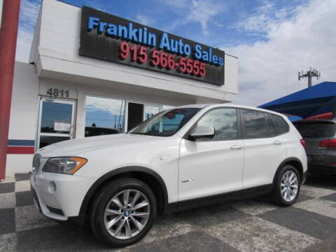 2013 BMW X3 for sale at Franklin Auto Sales in El Paso TX