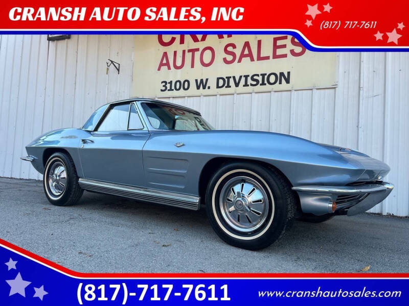 1964 Chevrolet Corvette for sale at CRANSH AUTO SALES, INC in Arlington TX