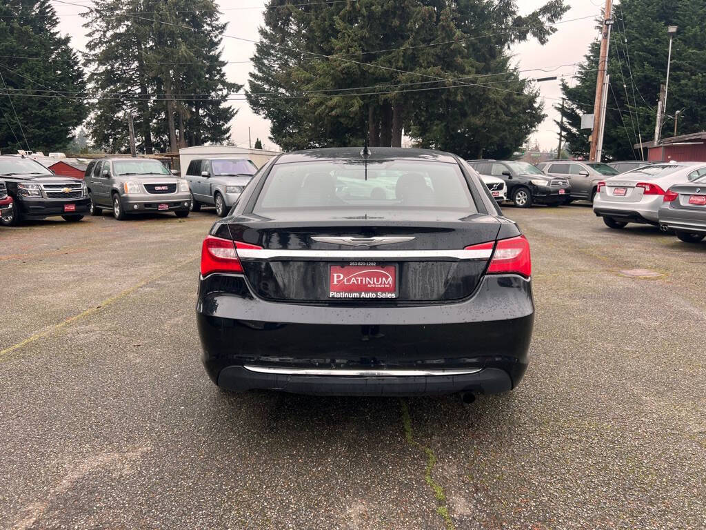 2013 Chrysler 200 for sale at PLATINUM AUTO SALES INC in Lacey, WA