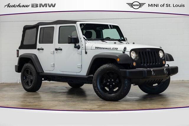 2016 Jeep Wrangler Unlimited for sale at Autohaus Group of St. Louis MO - 40 Sunnen Drive Lot in Saint Louis MO