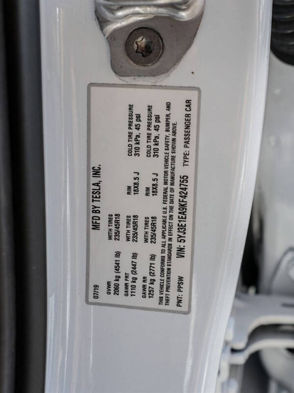 2019 Tesla Model 3 Mid Range