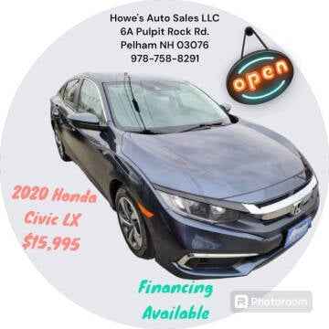 2020 Honda Civic for sale at Howe's Auto Sales in Lowell MA