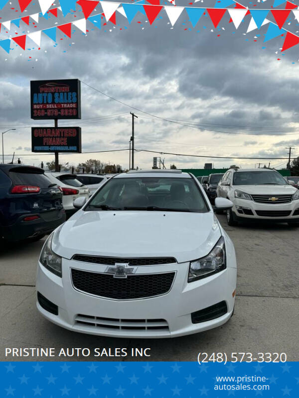 2014 Chevrolet Cruze for sale at PRISTINE AUTO SALES INC in Pontiac MI