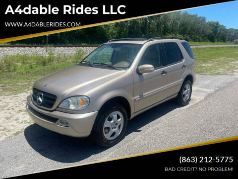 2002 Mercedes-Benz M-Class for sale at A4dable Rides LLC in Haines City FL