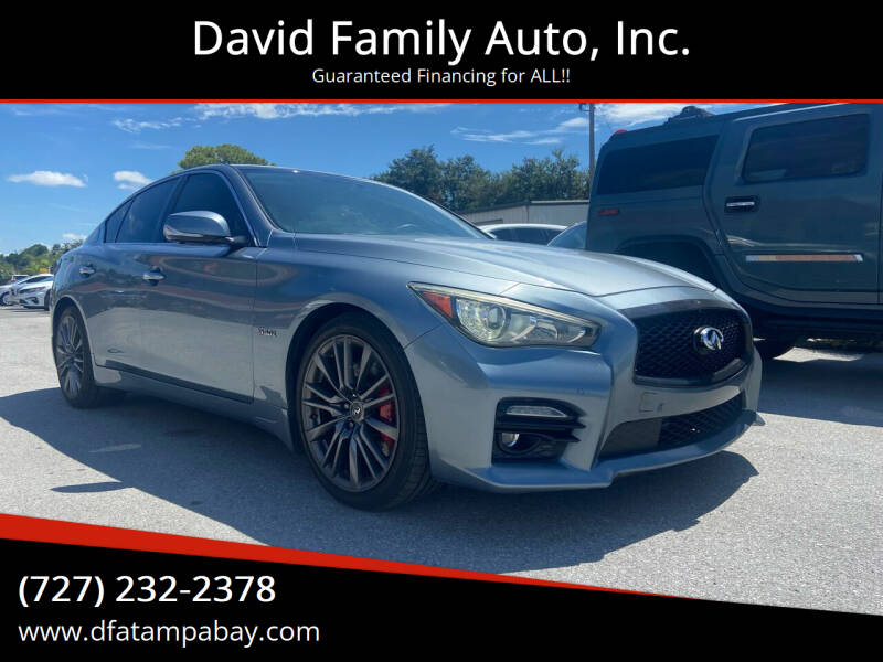 2017 Infiniti Q50 for sale at David Family Auto, Inc. in New Port Richey FL