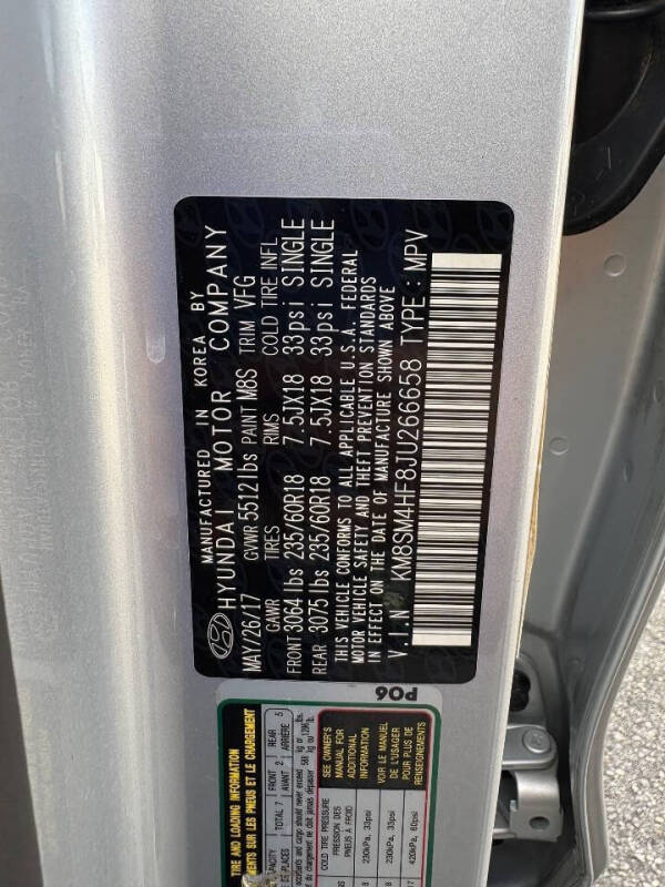 2018 Hyundai Santa Fe SE