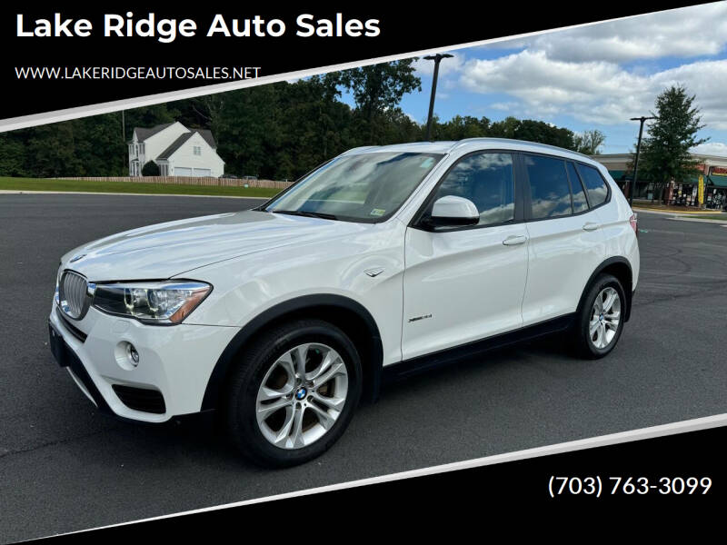 2015 BMW X3 for sale at Lake Ridge Auto Sales in Woodbridge VA