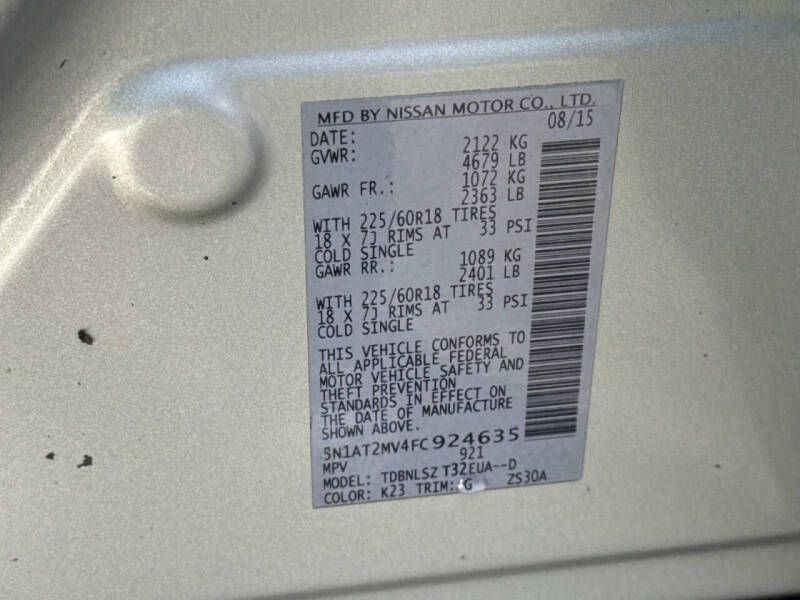 2015 Nissan Rogue SL