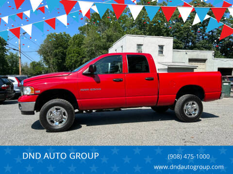 2004 Dodge Ram Pickup 2500 for sale at DND AUTO GROUP in Belvidere NJ