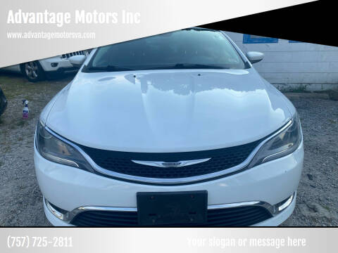 2015 Chrysler 200 for sale at Advantage Motors Inc in Newport News VA