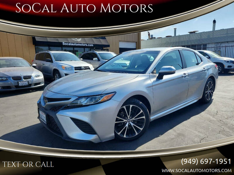 2019 Toyota Camry for sale at SoCal Auto Motors in Costa Mesa CA