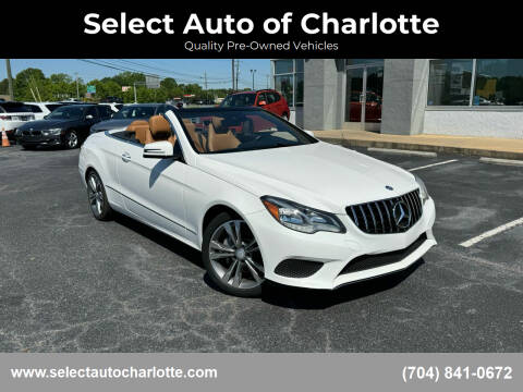 2014 Mercedes-Benz E-Class for sale at Select Auto of Charlotte in Matthews NC