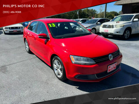2013 Volkswagen Jetta for sale at PHILIP'S MOTOR CO INC in Haleyville AL