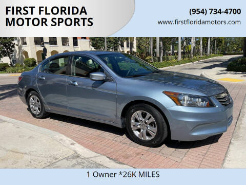 2012 Honda Accord for sale at FIRST FLORIDA MOTOR SPORTS in Pompano Beach FL