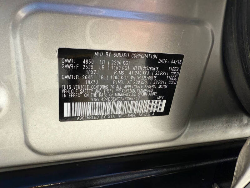 2018 Subaru Outback 3.6R Limited