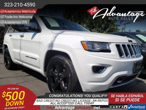2015 Jeep Grand Cherokee for sale at ADVANTAGE AUTO SALES INC in Bell CA