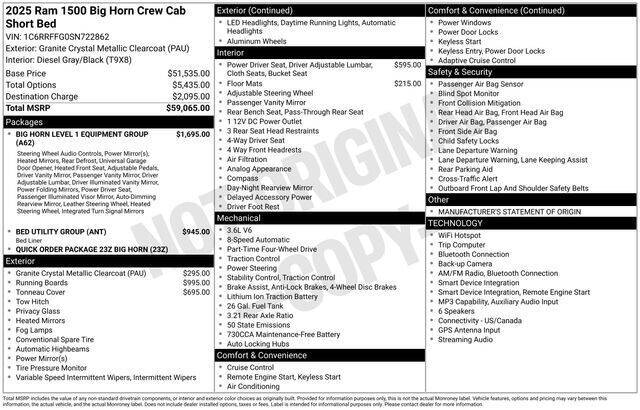 2025 RAM 1500