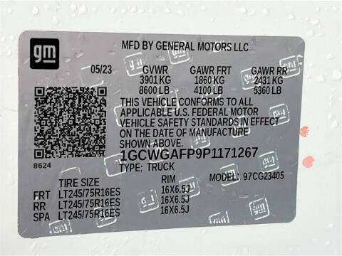 2023 Chevrolet Express 2500