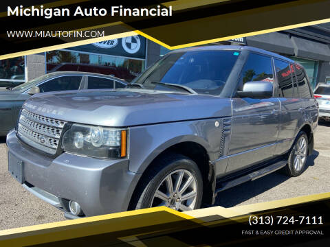 2012 Land Rover Range Rover for sale at Michigan Auto Financial in Dearborn MI