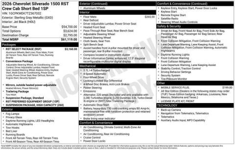 2026 Chevrolet Silverado 1500