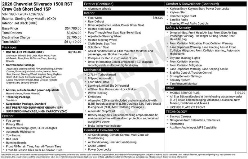 2026 Chevrolet Silverado 1500